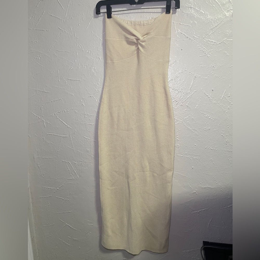Cream Knit Dress